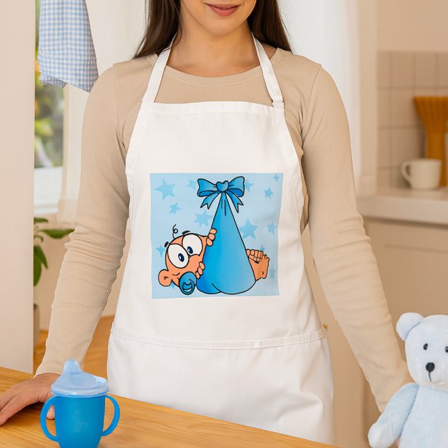 Avental Bebê Adorável com Pacificador em Lança (Criador carregado)