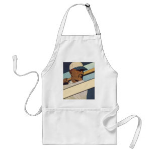 Avental Beisebol Esportivo Vintage Batedor, Arte Estilizad