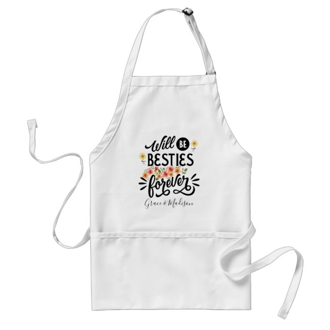Avental Besties para a vida Amigos BFF para sempre present (Frente)