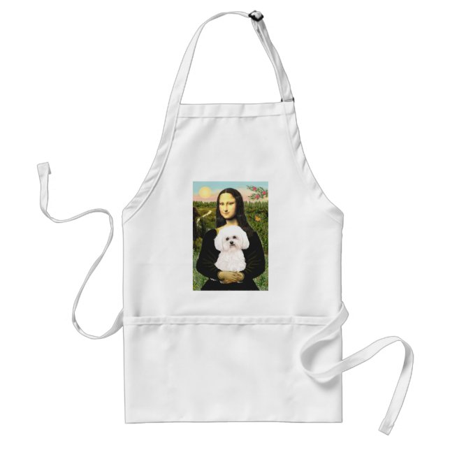 Avental Bichon Frise 2R - Mona Lisa (Frente)