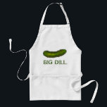 Avental Big Dill (Acordo) Gritante Kosher Pickle Foodie Ve<br><div class="desc">Apresenta uma ilustração original de um picles de dll,  com DILL BIG em uma fonte divertida. Muitas ilustrações adicionais estão também disponíveis neste compro. Não vê o que está procurando? Precisa de ajuda para a personalização? Entre em contato com Rebecca para ter algo projetado para você!</div>