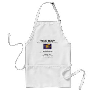 Avental "Big Yellow May Wet Fly Cruel Trout" Apron