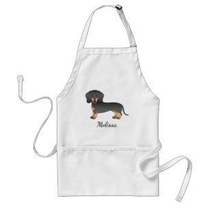 Avental Black And Tan Short Hair Dachshund Cute Dog & Name