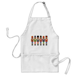 Avental Black Nutcracker Christmas Apron