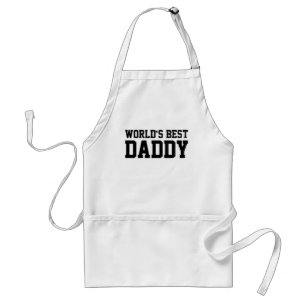 Avental Block Sports Typography World's Best Daddy