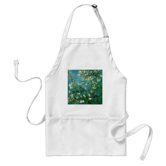 Avental Blossoming Almond Tree Van Gogh Fine Art (Frente)