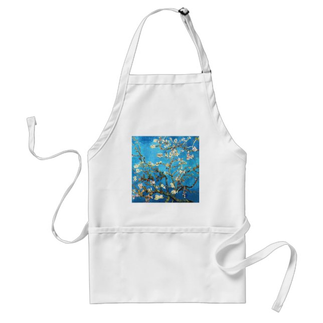 Avental Blossoming Almond Tree Van Gogh Fine Art (Frente)