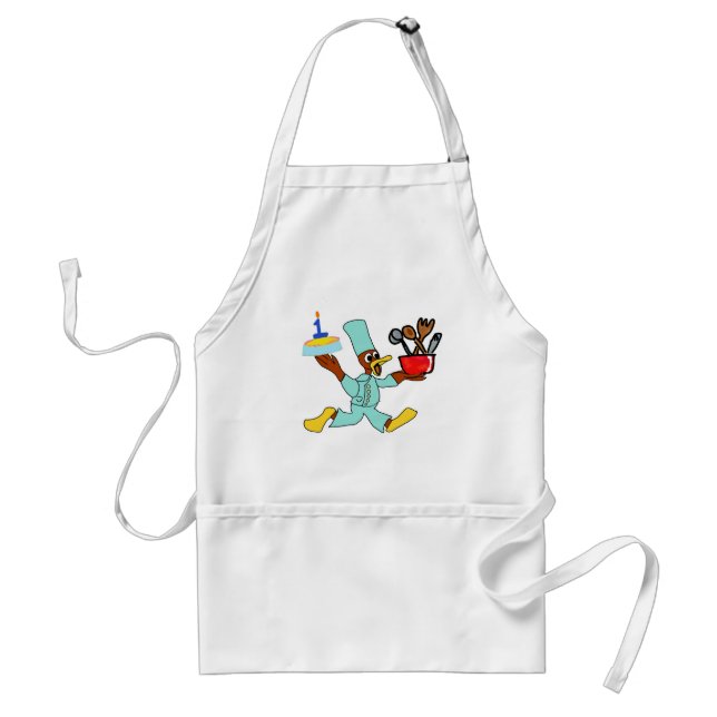 Avental Blue Birthday Chef Ducky Apron (Frente)