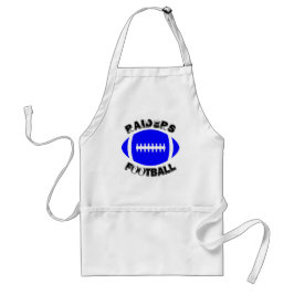 Avental Blue Football Custom Team Name Tailging Apron