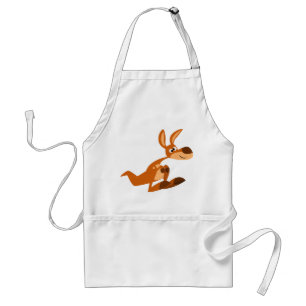 Avental Bobo de desenho animado Kangaroo Cozinhar Apron