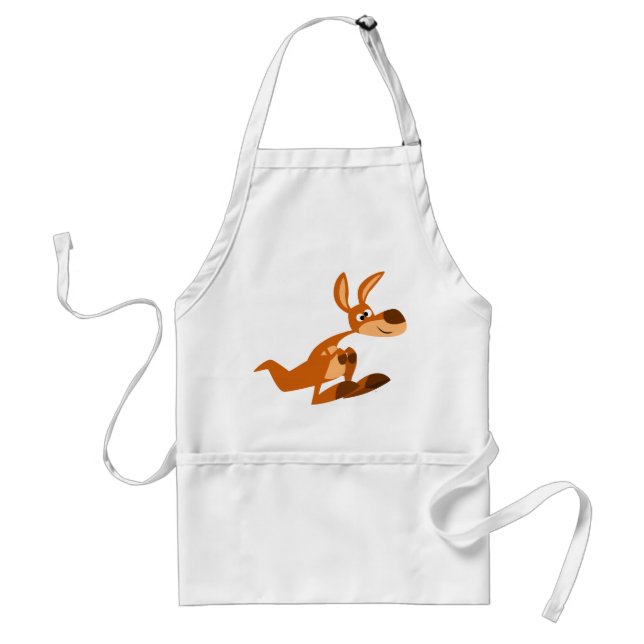 Avental Bobo de desenho animado Kangaroo Cozinhar Apron (Frente)