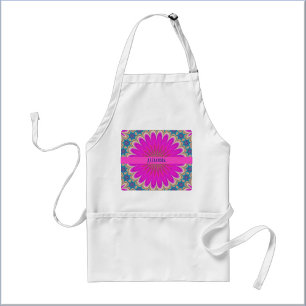 Avental Boho Mandala Rosa Choque