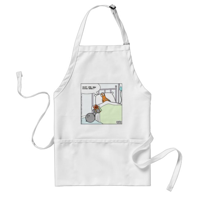 Avental Boliche Hospital Funny Camisetas Cartões Mogas Pre (Frente)
