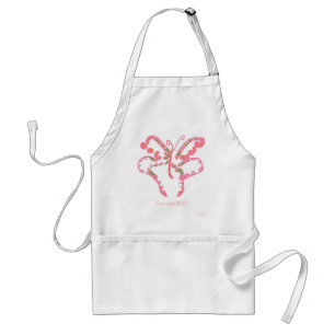 Avental bon appétit! pink butterfly apron