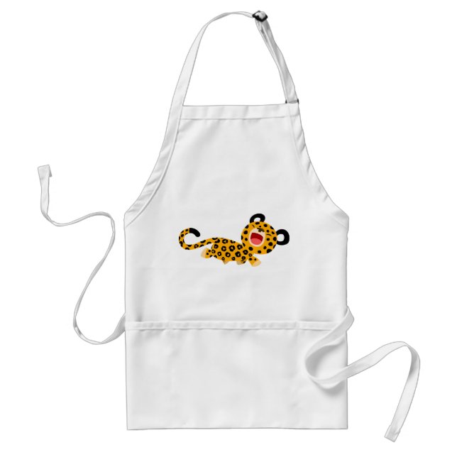 Avental Bonita Cartoon Facebook Leopard Apron (Frente)