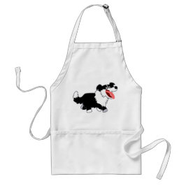 Avental Bonita e Feliz Beira de Cartoons Collie Apron