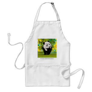 Avental Bonito Amante de os animais Panda Bear Cub Kawaii
