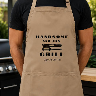 Avental Bonito e Consegue Cozinhar Nome Personalizado
