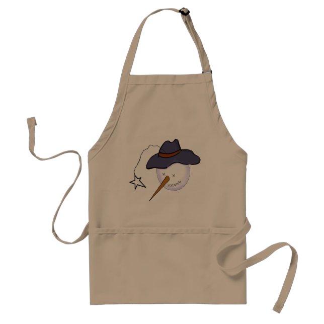 Avental Bonito Snowman Primitivo de Natal (Frente)