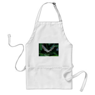 Avental Borboleta Azul e Branca Fechar