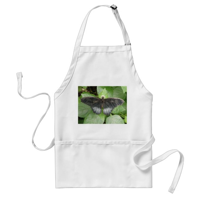 Avental Borboleta Tropical bonito e Flores Apron (Frente)