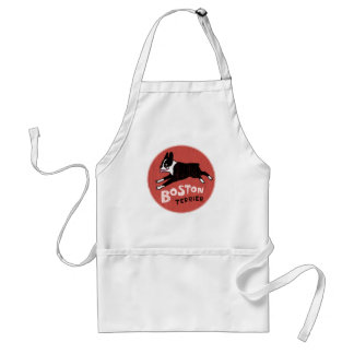 Avental Boston Terrier Estilo Retro Legal