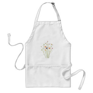 Avental Bouquet de aquarela de flores silvestres