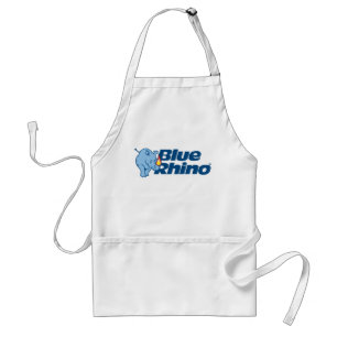 Avental Branco do Rhino Azul