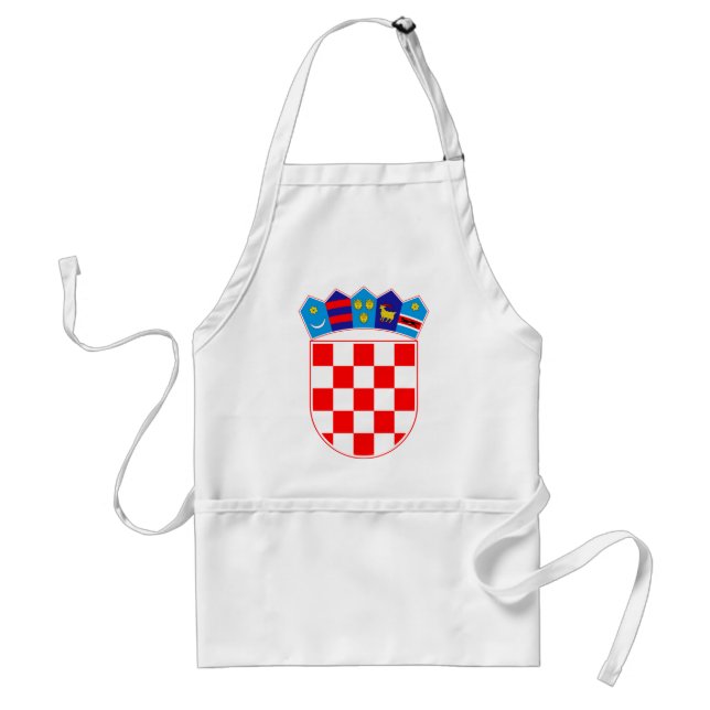 Avental Brasão de Croatia, emblema croata, Hrvatska (Frente)