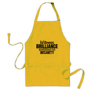 avental BRILLIANCE VS INSANITY - escolha estilo, c