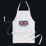 Avental britânico do cozinheiro chefe do<br><div class="desc">Está aqui um avental que todo o cozinheiro chefe britânico ame ter. Se seja um assado, um comensal da família, ou um recolhimento formal, seu avental britânico do cozinheiro chefe será uma batida e mantê-lo-á para limpar demasiado! O avental pode ser personalizado: tamanhos, cores, estilos, texto, etc. Para mais goste...</div>