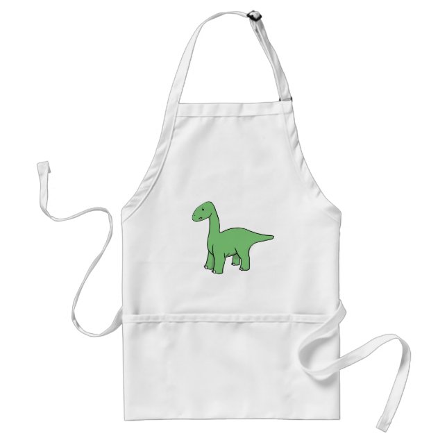 Avental Brontosaurus verde bonito (Frente)