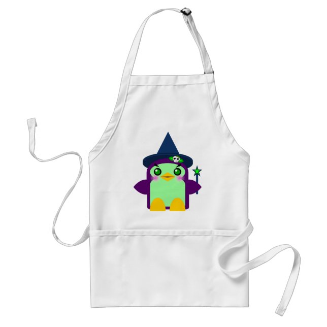 Avental Bruxa Pinguim Kawaii (Frente)