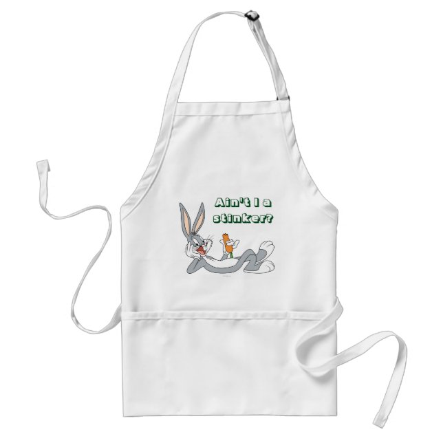 Avental BUGS BUNNY™ Deitado Comendo Cenoura (Frente)