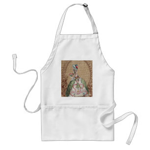 Avental burlap Marie Antoinette, país francês barroco