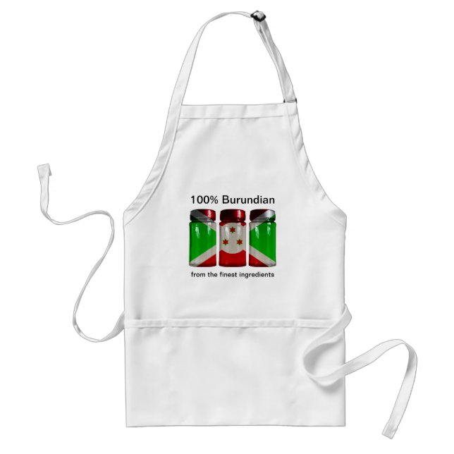 Avental Burundi Flag Spice Jars Apron (Frente)