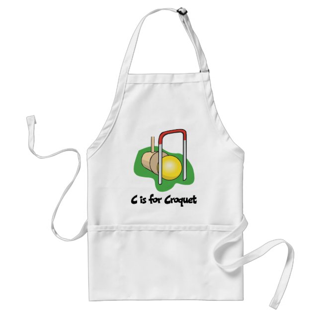 Avental C é para o Croquet (Frente)