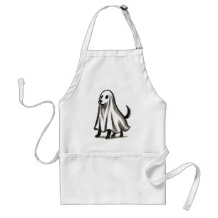 Avental Cachorro Fantasma Disfarçado – Estilo Tinta de Hal