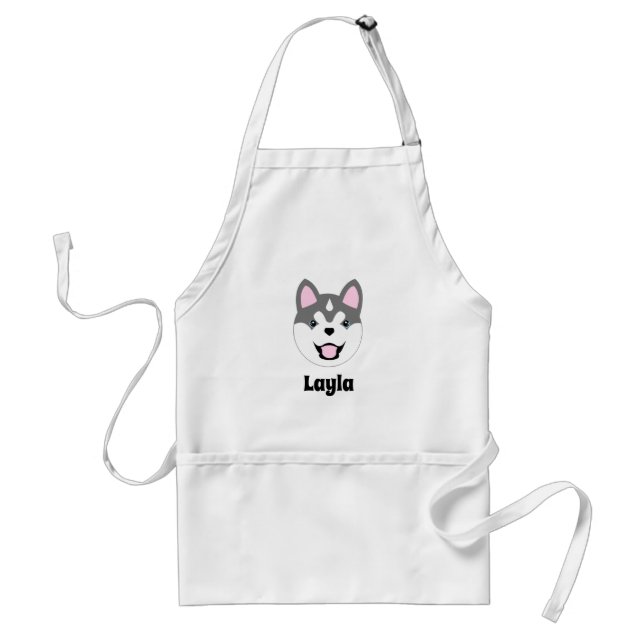 Avental Cachorro Siberiano Personalizado - Apron (Frente)