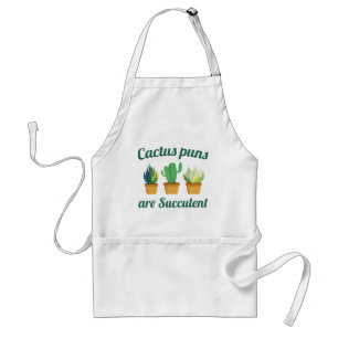 Avental Cactus Puns São Bem-Sucultos