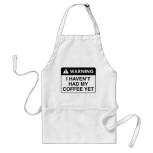 Avental Café de Aviso