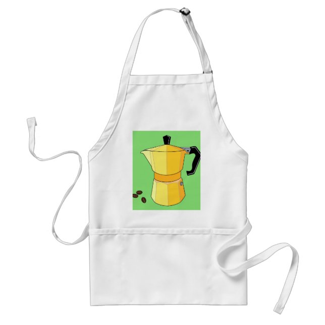 Avental Café Espresso Arco-íris Amarelo (Frente)