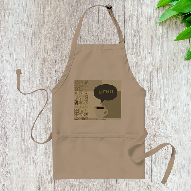 Avental Café House Menu Apron (Criador carregado)