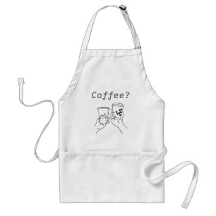 Avental Café Partido Apron - Duas Cups de Diversão