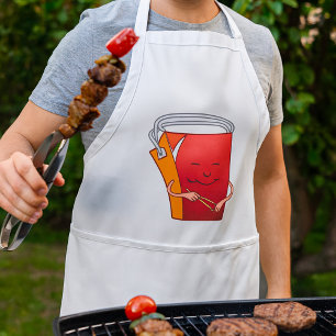 Avental Caixa de Takeout com Chopsticks Comida asiática en
