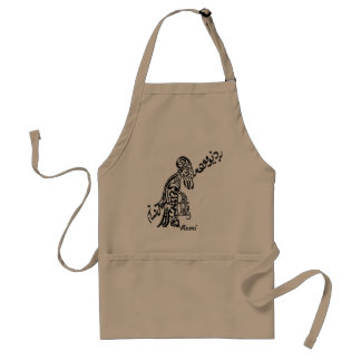 Avental Caligrafia persa do poema "ancião " de Rumi