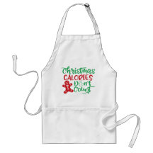 Calorias de Natal Não Contem Apron