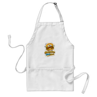 Avental Camisa com Personagem de Hambúrguer Kawaii Fofo