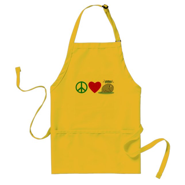 Avental Camisas das baleias T do amor da paz, canecas de (Frente)