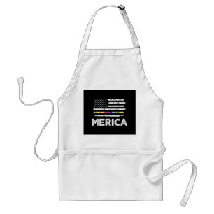 Avental Camiseta LGBT Bandeira Americana Orgulho - 4 de Ju